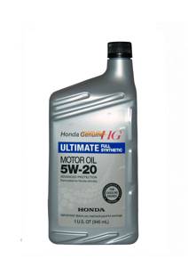 Моторное масло HONDA Ultimate Full Synthetic SAE 5W-20, 0,946л